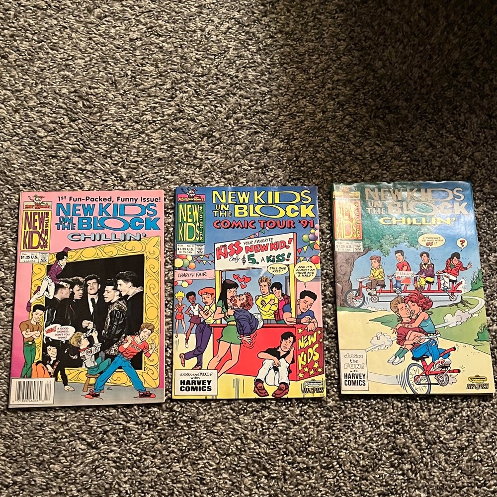 New Kids on the Block Comic Book Set